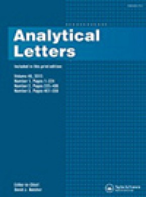 Analytical Letters杂志