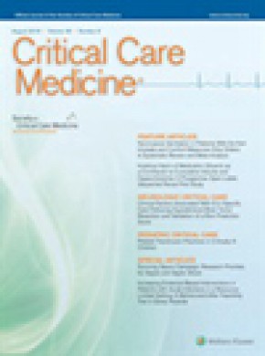 Critical Care Medicine杂志