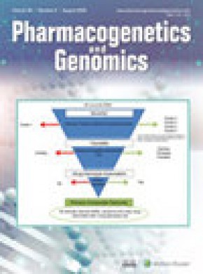 Pharmacogenetics And Genomics杂志