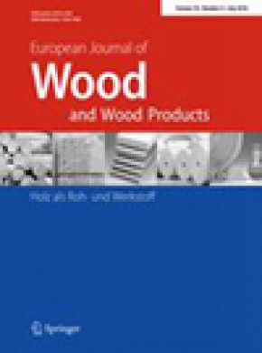 European Journal Of Wood And Wood Products杂志