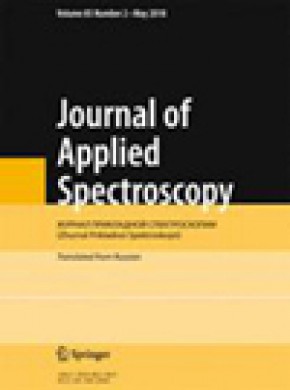 Journal Of Applied Spectroscopy杂志