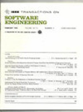 Ieee Transactions On Software Engineering杂志