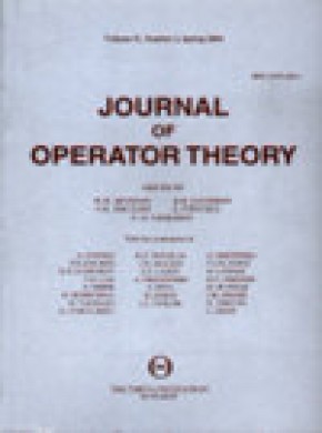 Journal Of Operator Theory杂志