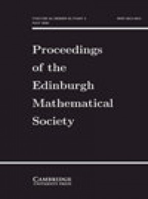 Proceedings Of The Edinburgh Mathematical Society杂志