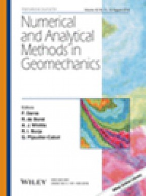 International Journal For Numerical And Analytical Methods In Geomechanics