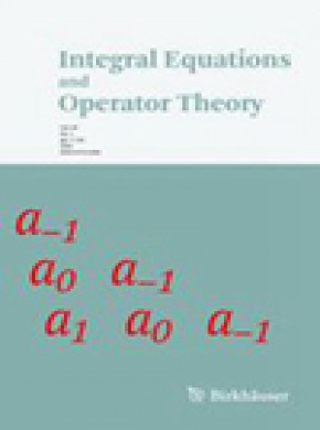 Integral Equations And Operator Theory杂志