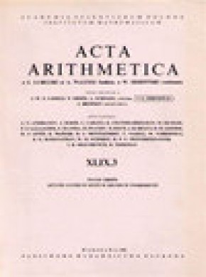 Acta Arithmetica杂志