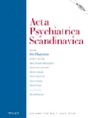 Acta Psychiatrica Scandinavica杂志