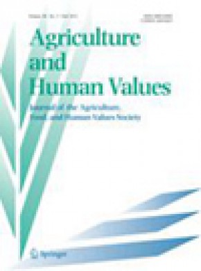 Agriculture And Human Values-AGR HUM VALUES-学术之家