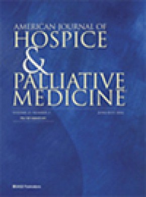 American Journal Of Hospice & Palliative Medicine