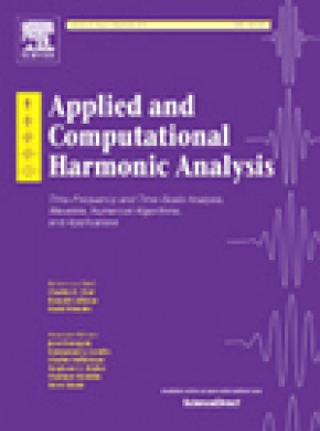 Applied And Computational Harmonic Analysis杂志