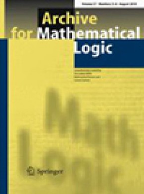 Archive For Mathematical Logic杂志