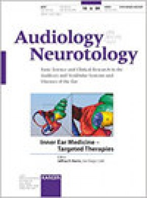 Audiology And Neuro-otology杂志