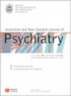 Australian And New Zealand Journal Of Psychiatry