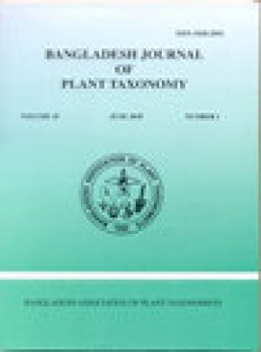 Bangladesh Journal Of Plant Taxonomy