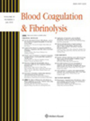 Blood Coagulation & Fibrinolysis杂志