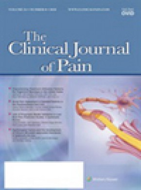 Clinical Journal Of Pain杂志