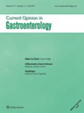 Current Opinion In Gastroenterology杂志