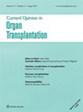 Current Opinion In Organ Transplantation杂志