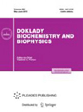 Doklady Biochemistry And Biophysics杂志