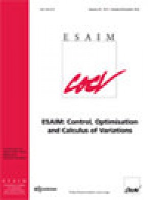 Esaim-control Optimisation And Calculus Of Variations杂志