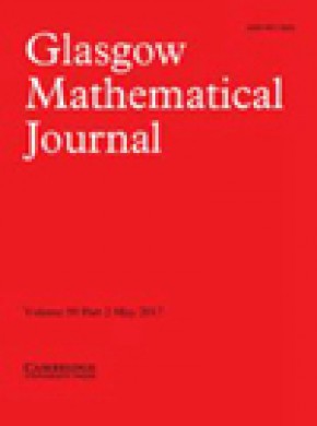 Glasgow Mathematical Journal杂志