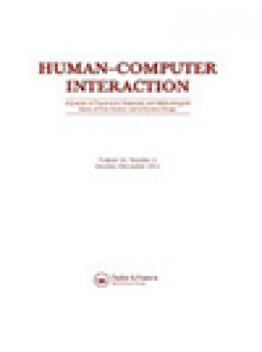 Human-computer Interaction杂志