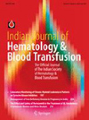 Indian Journal Of Hematology And Blood Transfusion杂志