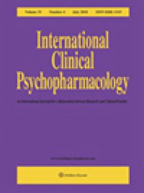 International Clinical Psychopharmacology杂志