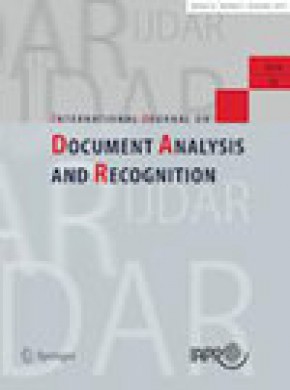 International Journal On Document Analysis And Recognition杂志