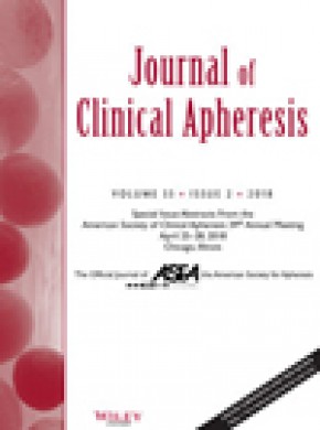 Journal Of Clinical Apheresis杂志