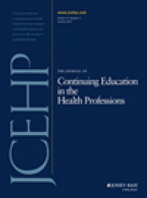 Journal Of Continuing Education In The Health Professions杂志