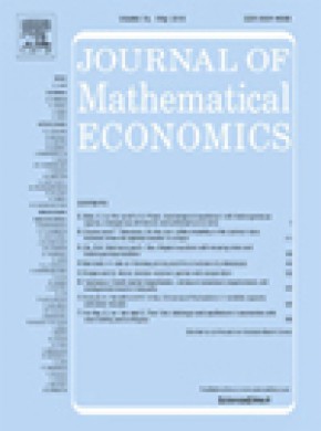 Journal Of Mathematical Economics杂志