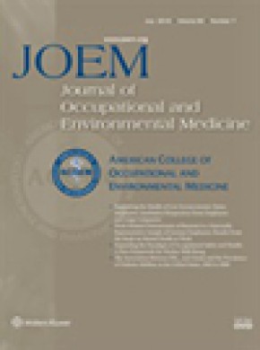 Journal Of Occupational And Environmental Medicine杂志