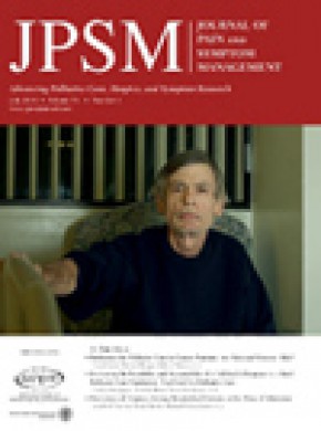 Journal Of Pain And Symptom Management杂志