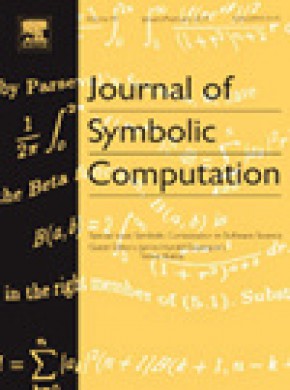 Journal Of Symbolic Computation杂志