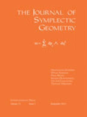 Journal Of Symplectic Geometry杂志