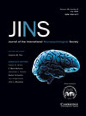 Journal Of The International Neuropsychological Society杂志