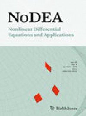 Nodea-nonlinear Differential Equations And Applications杂志