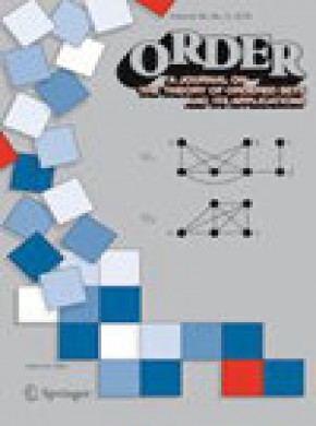 Order-a Journal On The Theory Of Ordered Sets And Its Applications杂志