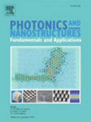 Photonics And Nanostructures-fundamentals And Applications杂志