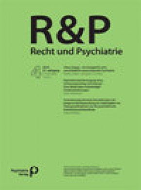 Recht & Psychiatrie杂志