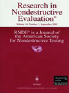 Research In Nondestructive Evaluation杂志