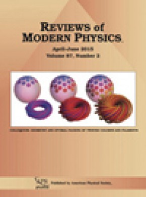 Reviews Of Modern Physics杂志