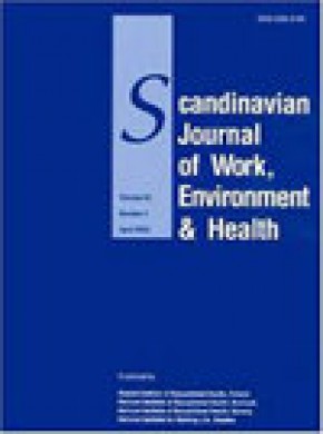 Scandinavian Journal Of Work Environment & Health杂志