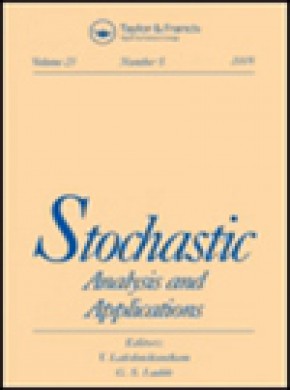 Stochastic Analysis And Applications杂志