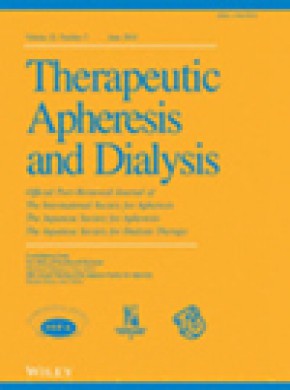 Therapeutic Apheresis And Dialysis杂志