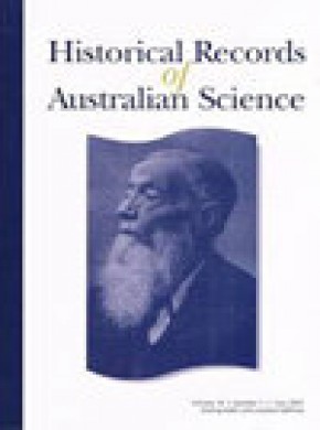 Historical Records Of Australian Science杂志