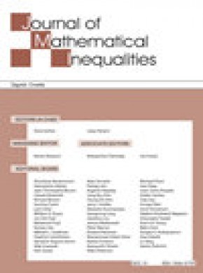 Journal Of Mathematical Inequalities杂志