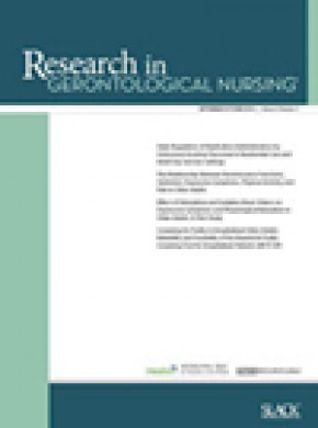 Research In Gerontological Nursing杂志